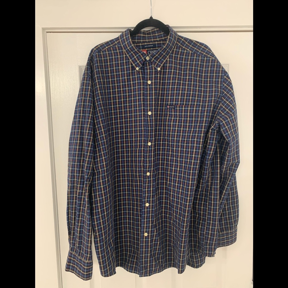 Chaps Button-down XXL MultiColor long sleeve